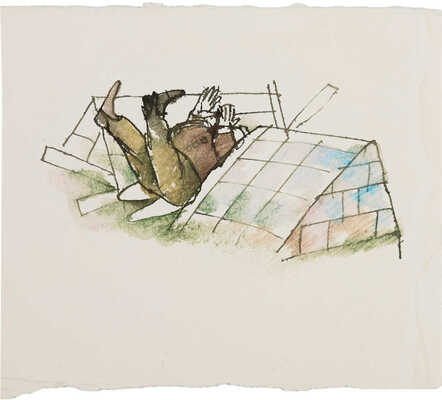 Калиновский Геннадий Владимирович. Лот из двух вариантов иллюстраций к книге Л. Кэрролла в пересказе Бориса Заходера «Приключения Алисы в Стране чудес» (М.: Детская литература, 1974), с. 42, рис. 39.